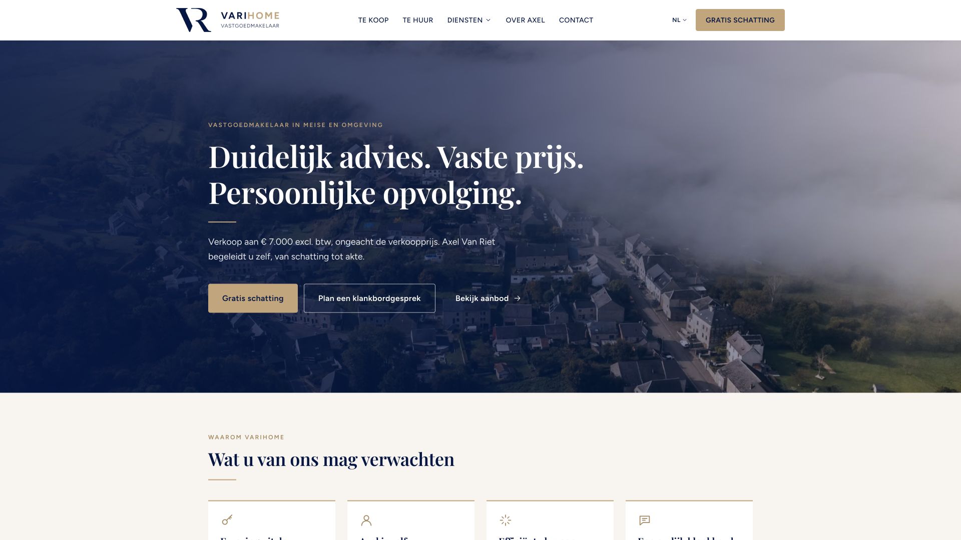 Varihome website